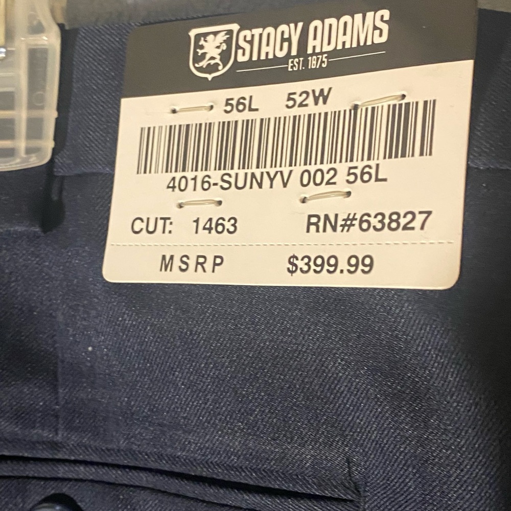 NWT Luxury Designer Stacy Adams mens  dress slacks.
